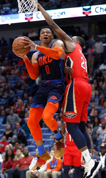 Pelicans lose Davis, beat Thunder 131-122